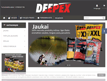 Tablet Screenshot of deepex.lt